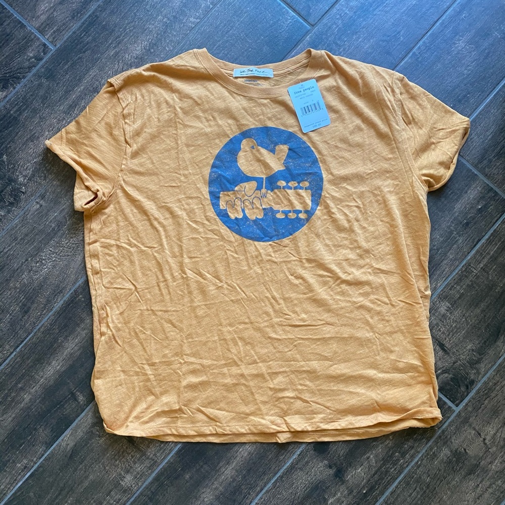 NWT Free People Woodstock Tee - Picture 6 of 6